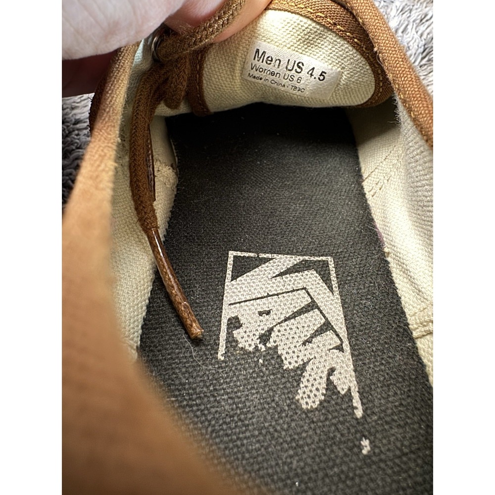 Vans Chukka Low Chipmunk Brown Tie Loafers Boy's 4.5 - Picture 8 of 9